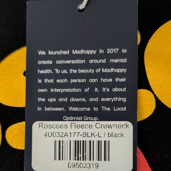 Madhappy Black Roscoe's Graphic Sweatshirt - Picture 9 of 9